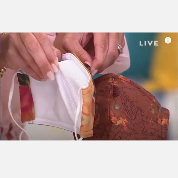 New 6pc Patricia Nash 2 PACK OF 3 Cloth Face Coverings. 6 Face Covers. - Picture 5 of 16